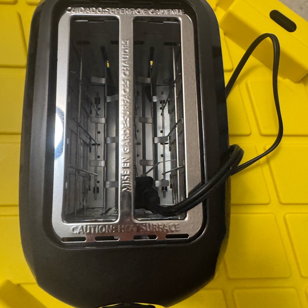 Black and Silver Toaster